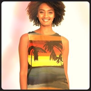 Tropical Paradise Sleeveless Tank Top